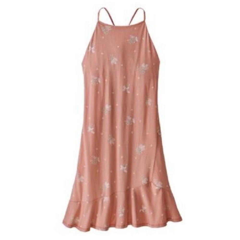 NEW Patagonia Womens Sm Alpine‎ Valley Knit Short Dress Wattleseed Flora Pink